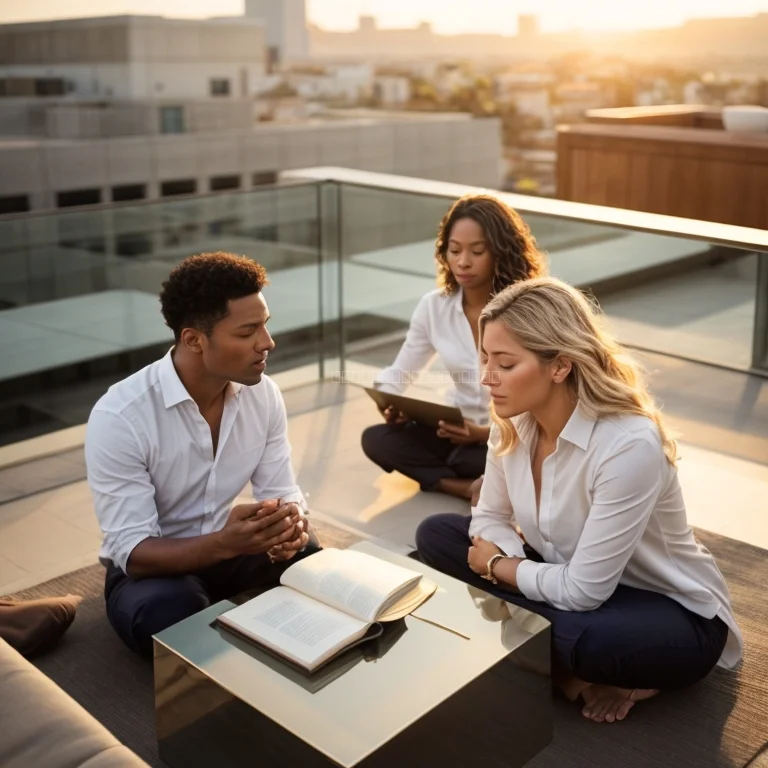Imprenditore in meditazione davanti al Colosseo